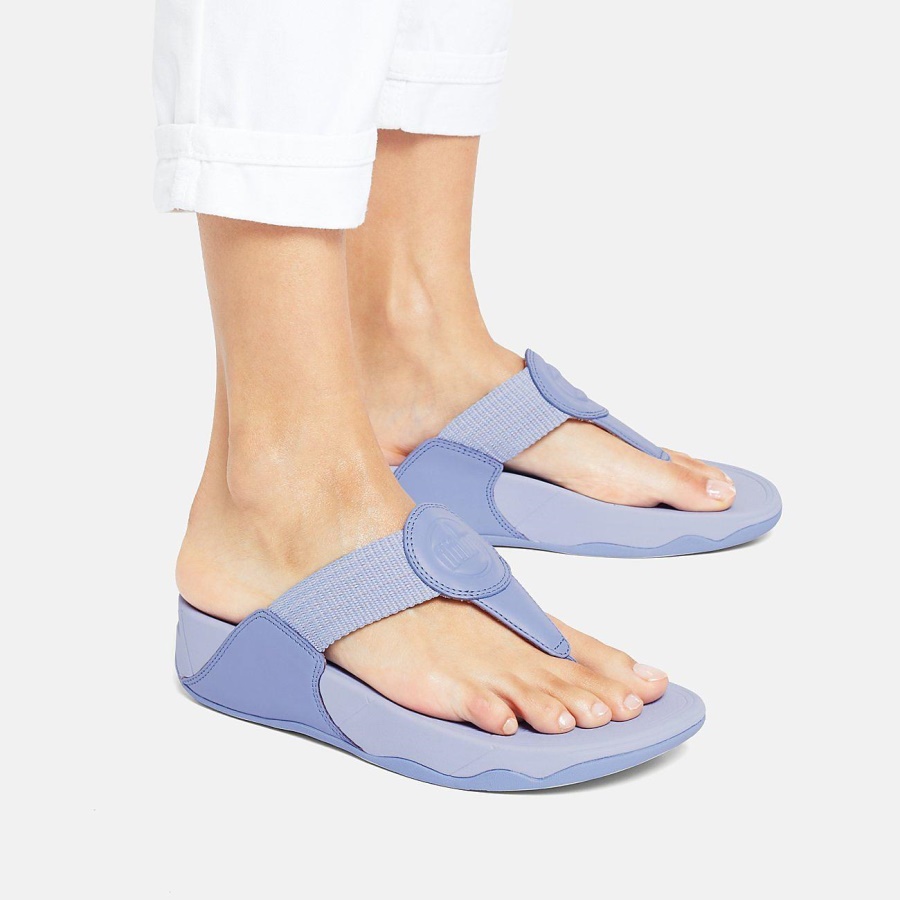 Fitflop WALKSTAR Finestripe Toe-Post Sandals Wild Lavender