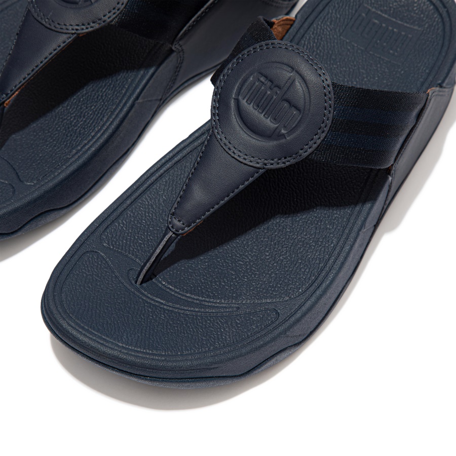 Fitflop WALKSTAR Webbing Toe-Post Sandals Midnight Navy