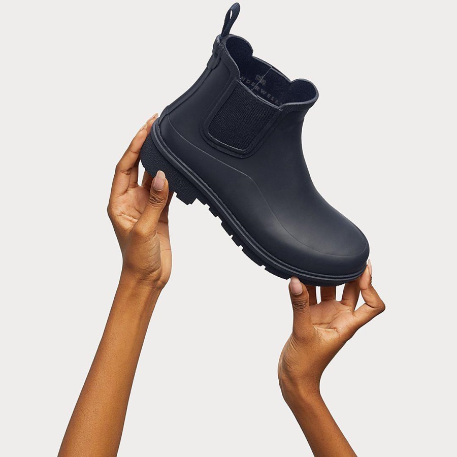 Fitflop WONDERWELLY Chelsea Rain Boots Midnight Navy