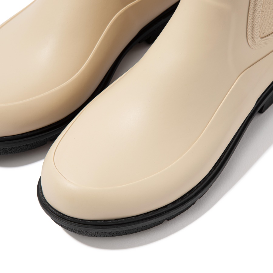 Fitflop WONDERWELLY Contrast-Sole Chelsea Rain Boots Cream Mix