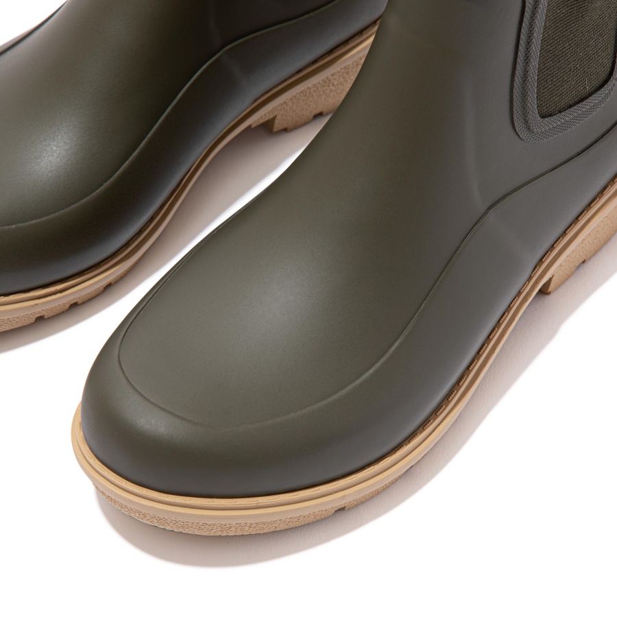 Fitflop WONDERWELLY Contrast-Sole Chelsea Rain Boots Mossy Mix