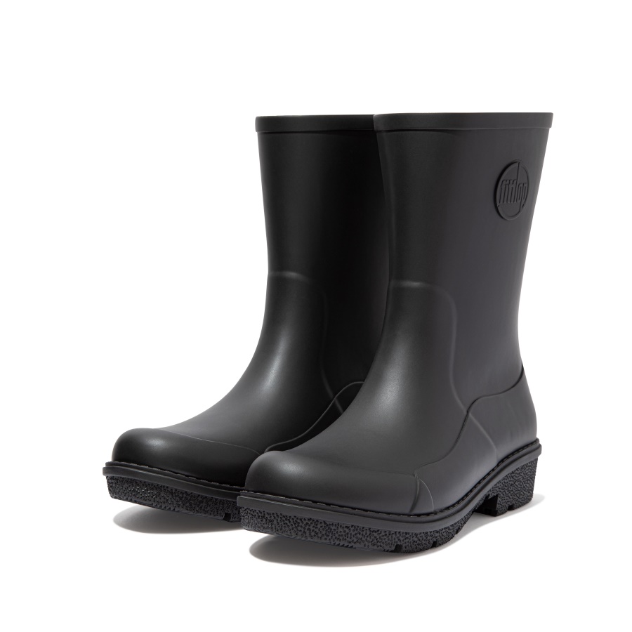 Fitflop WONDERWELLY Short Rain Boots All Black