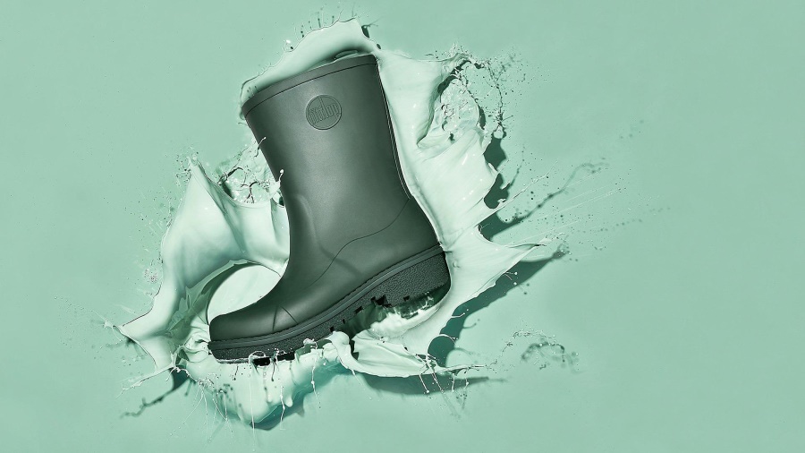 Fitflop WONDERWELLY Short Rain Boots Deep Green