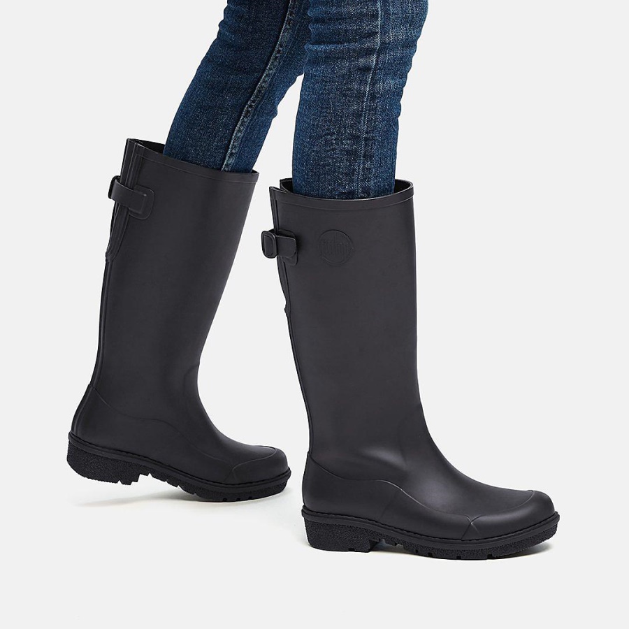 Fitflop WONDERWELLY Tall Rain Boots All Black