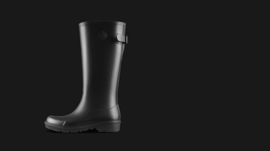 Fitflop WONDERWELLY Tall Rain Boots All Black