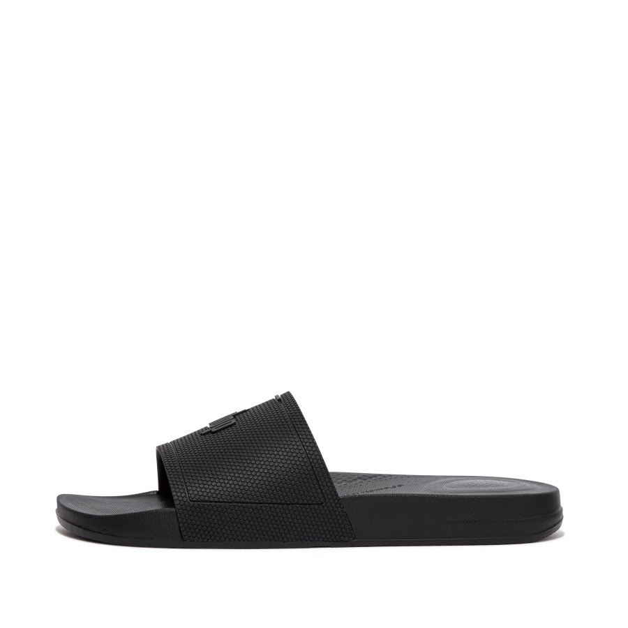 Fitflop iQUSHION Mens Pool Sliders All Black