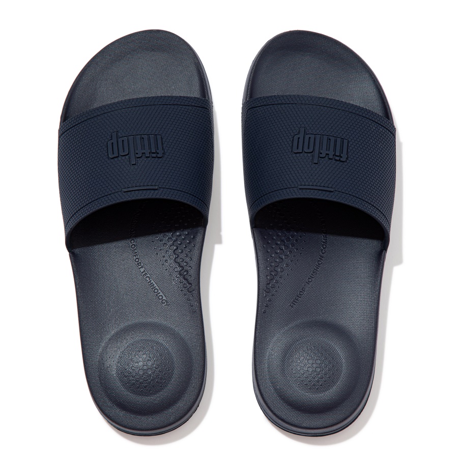 Fitflop iQUSHION Mens Pool Slides Midnight Navy