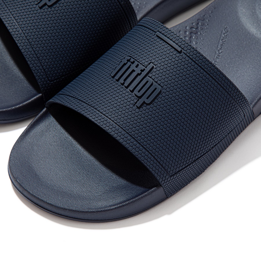 Fitflop iQUSHION Mens Pool Slides Midnight Navy