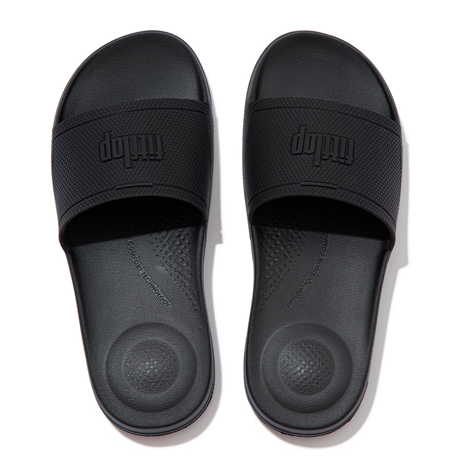 Fitflop iQUSHION Pool Slides All Black