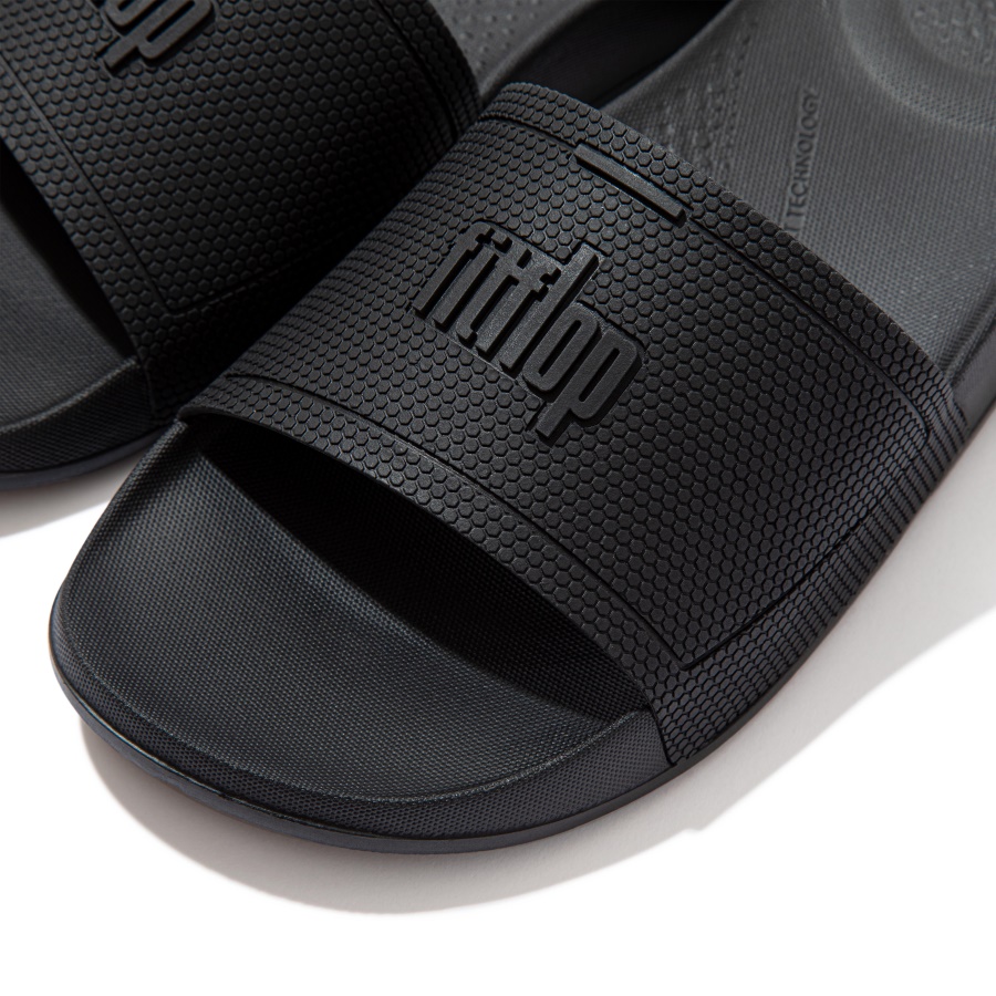 Fitflop iQUSHION Pool Slides All Black