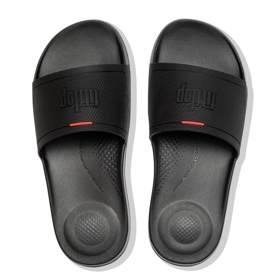 Fitflop iQUSHION Pool Slides Black