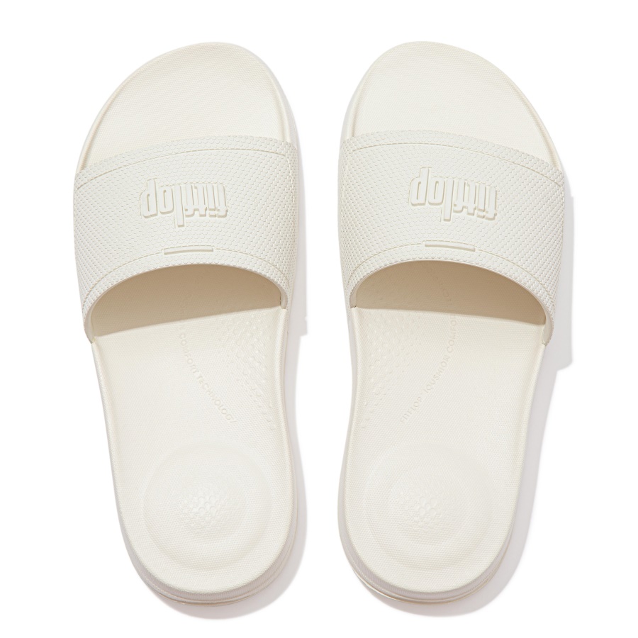 Fitflop iQUSHION Pool Slides Cream