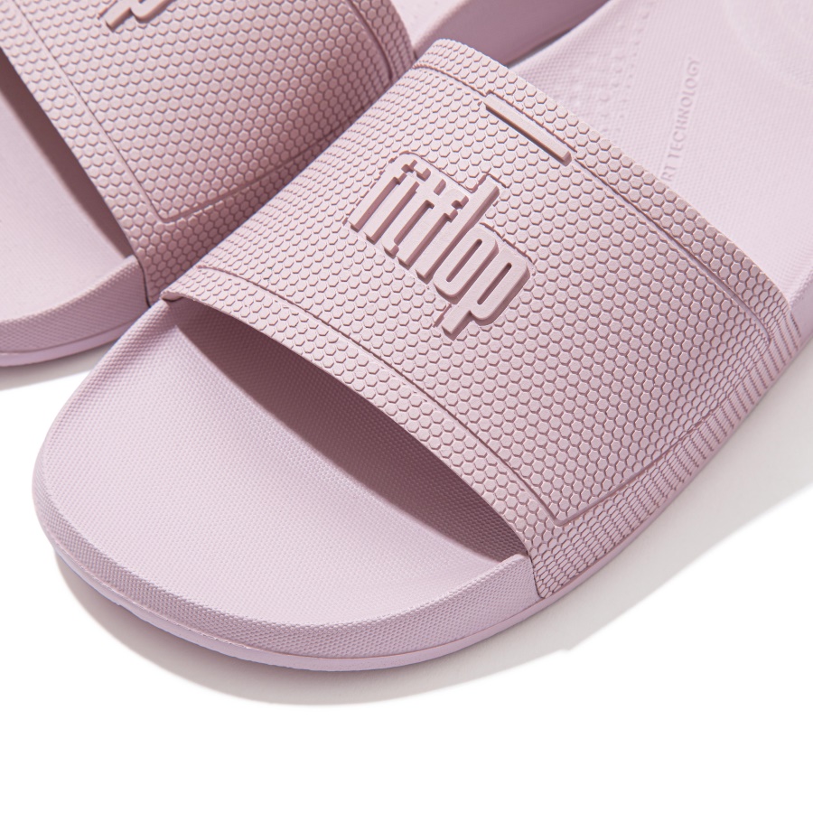 Fitflop iQUSHION Pool Slides Soft Lilac