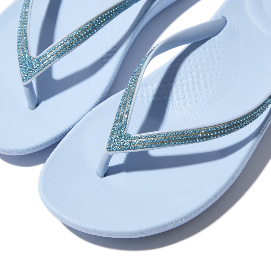 Fitflop iQUSHION Sparkle Flip-Flops Sky Blue