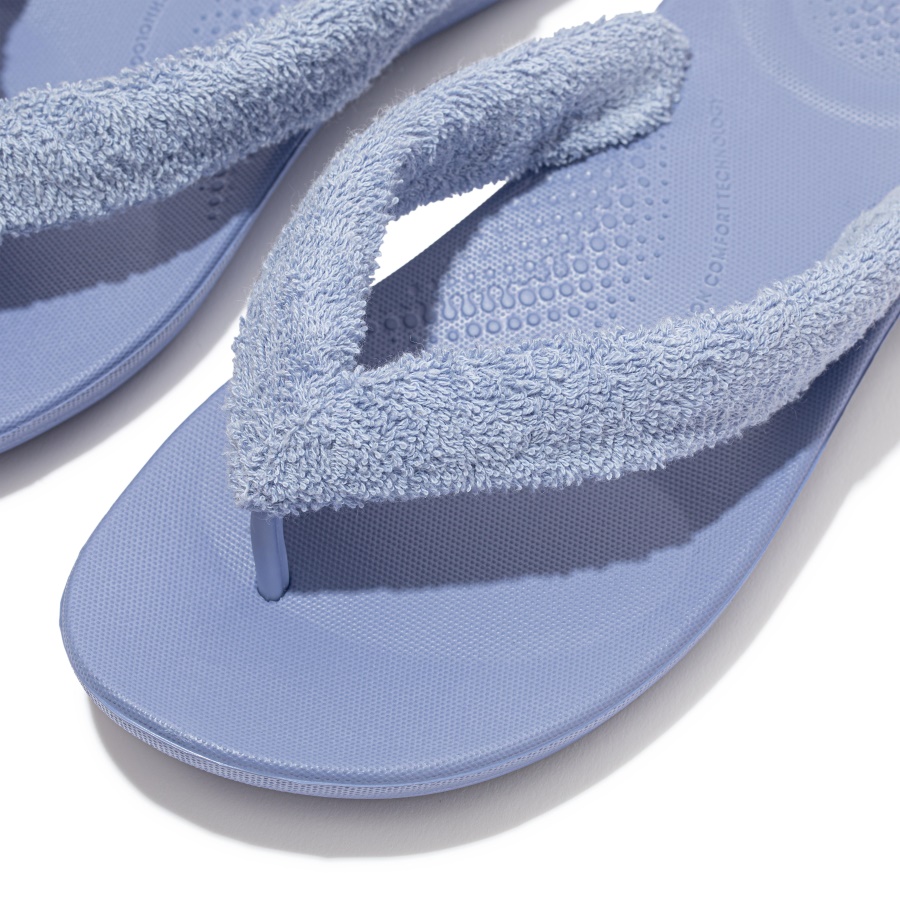 Fitflop iQUSHION Towelling Flip-Flops Wild Lavender