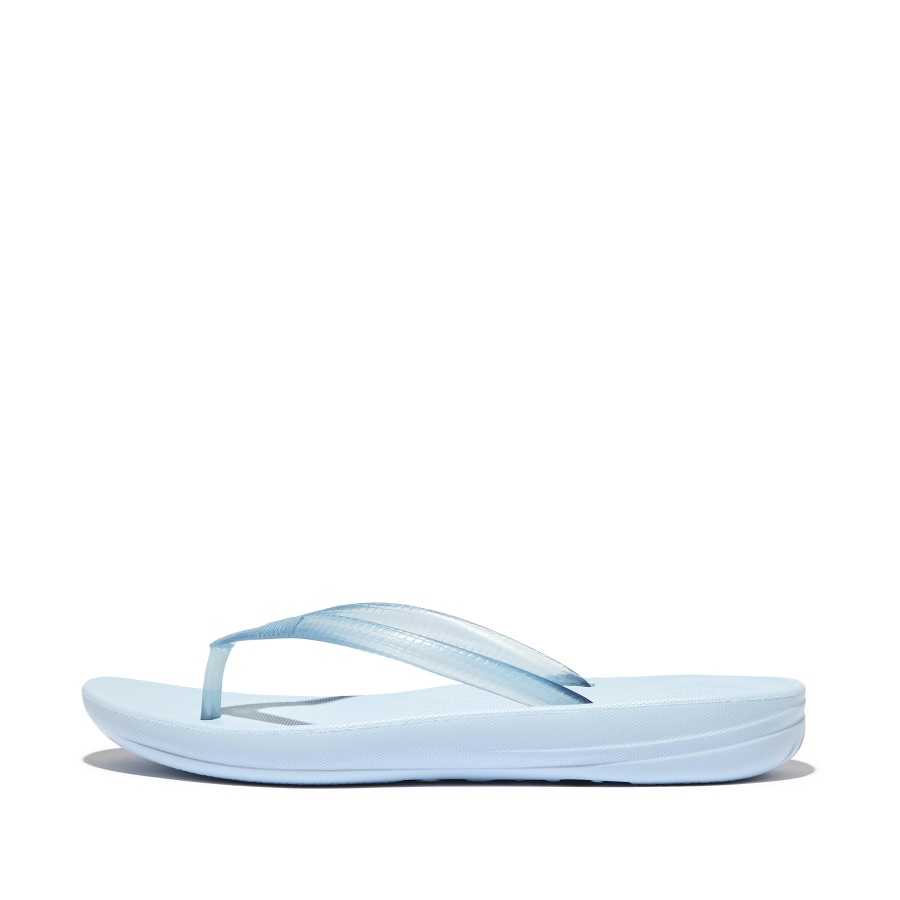 Fitflop iQUSHION Transparent Flip-Flops Sky Blue