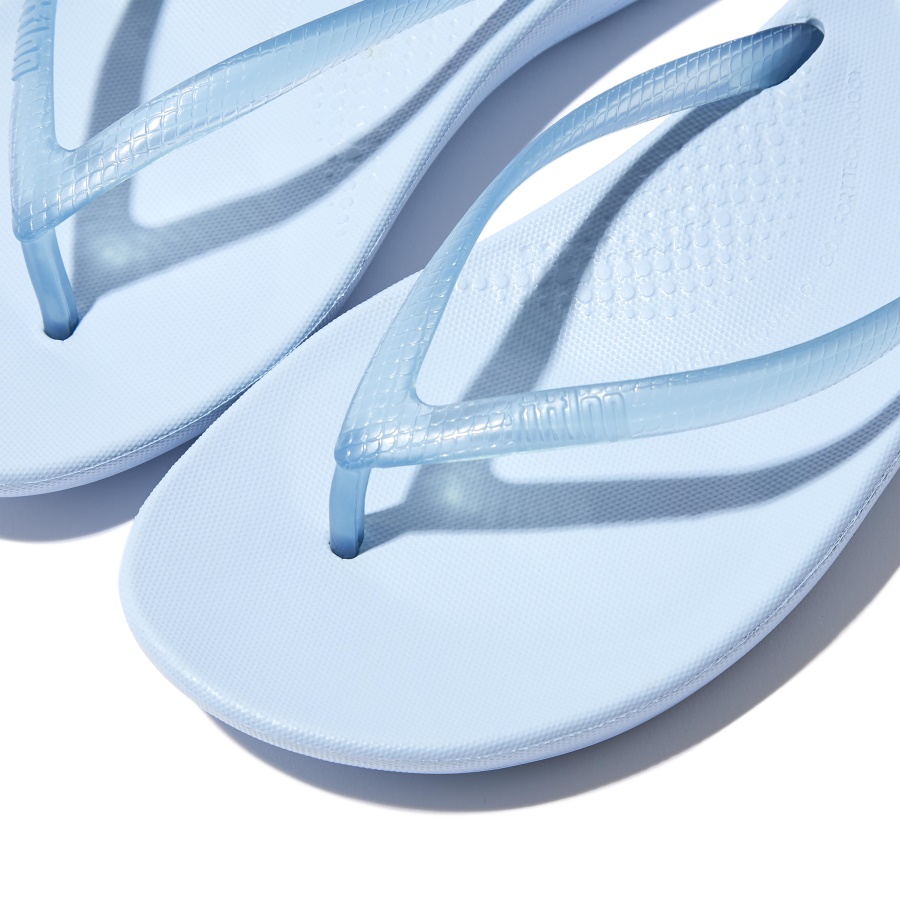 Fitflop iQUSHION Transparent Flip-Flops Sky Blue