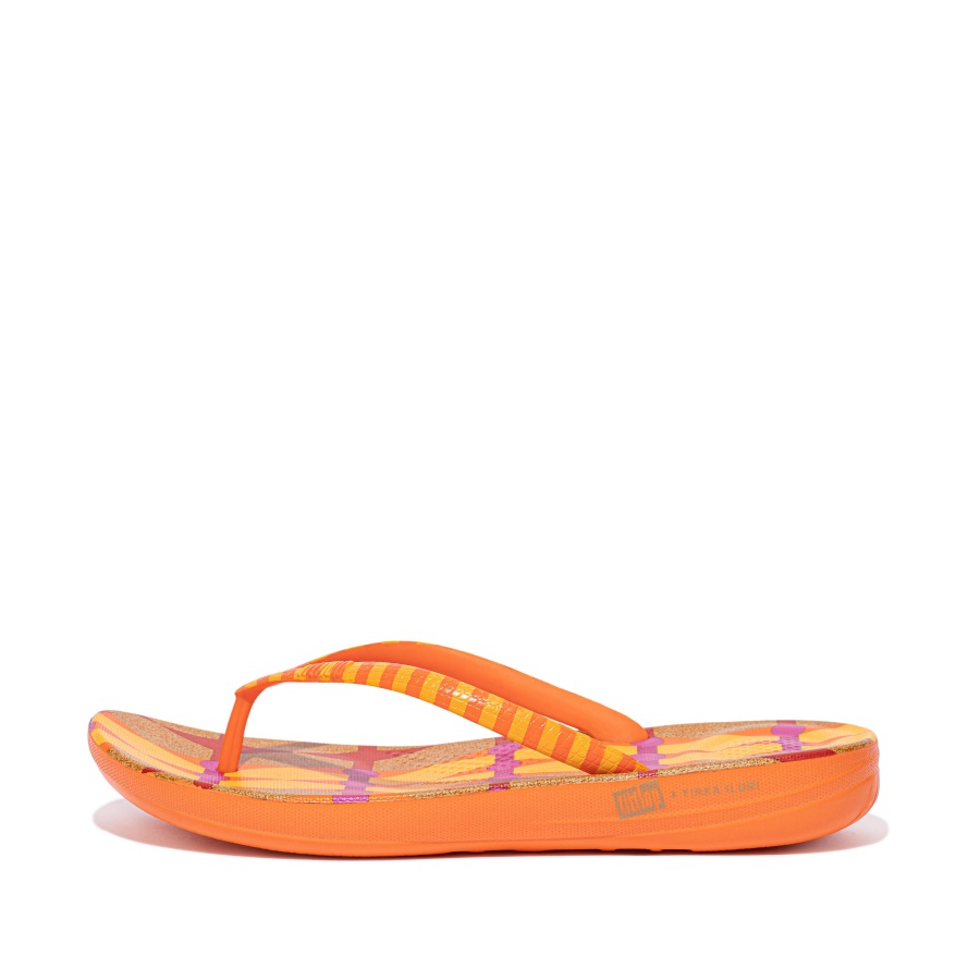 Fitflop iQUSHION X YINKA ILORI Flip-Flops Yellow-Orange