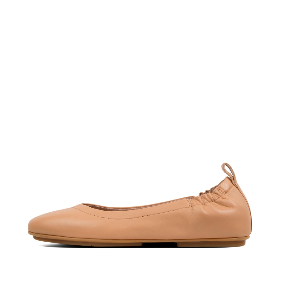 Fitflop ALLEGRO Soft Leather Ballet Flats Blush