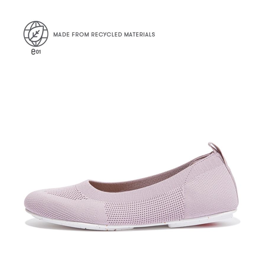 Fitflop ALLEGRO e01 Multi-Knit Ballet Flats Soft Lilac