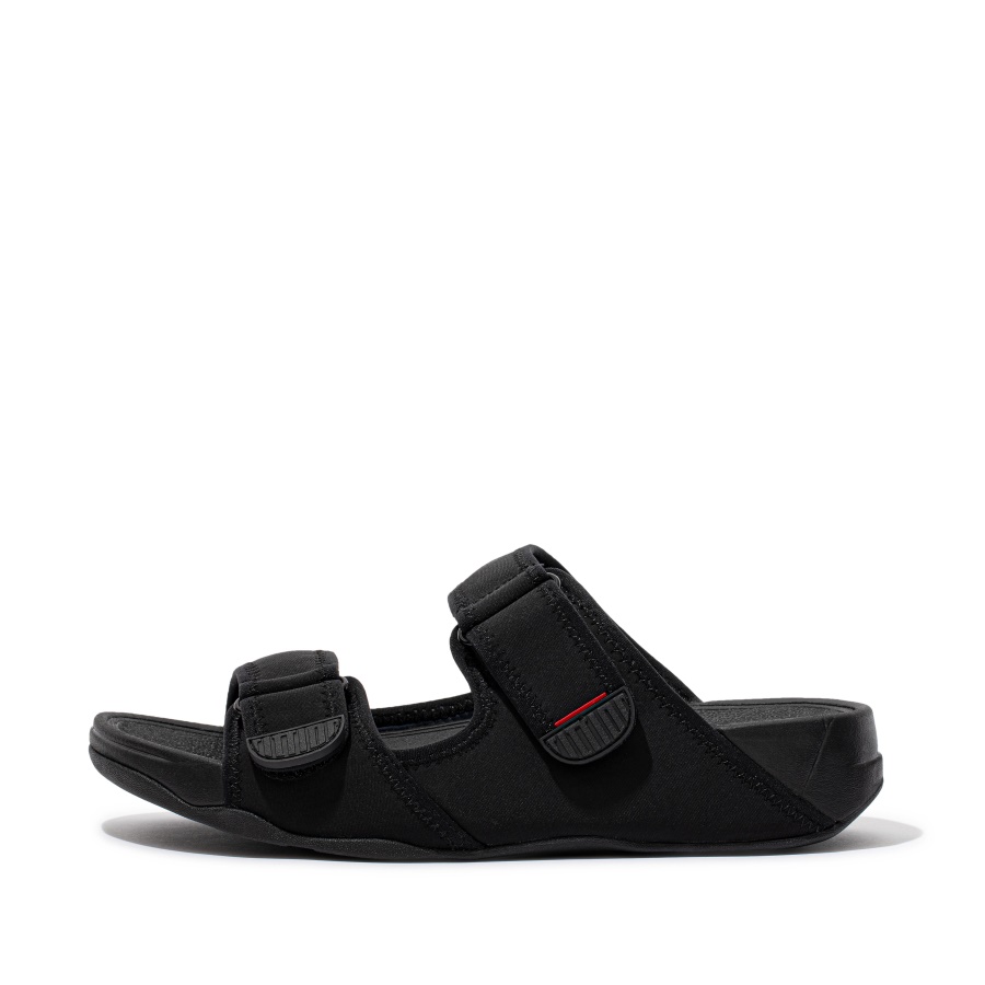 Fitflop GOGH MOC Mens Water-Resistant Slides All Black