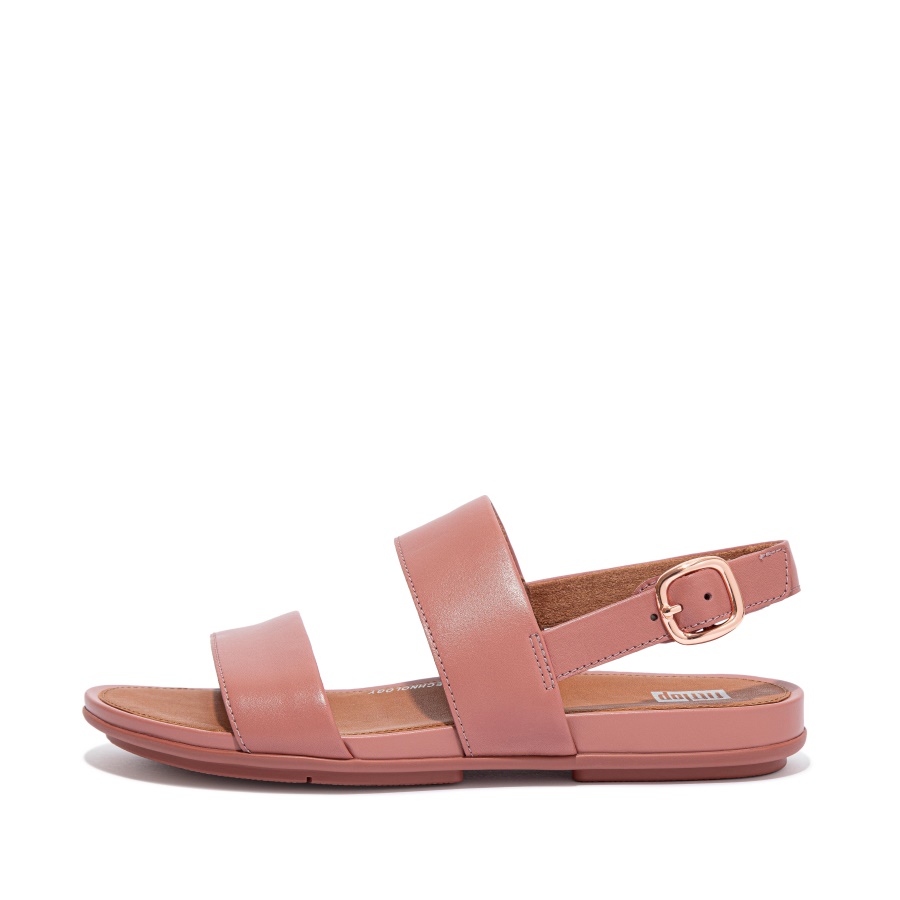 Fitflop GRACIE Leather Back-Strap Sandals Warm Rose