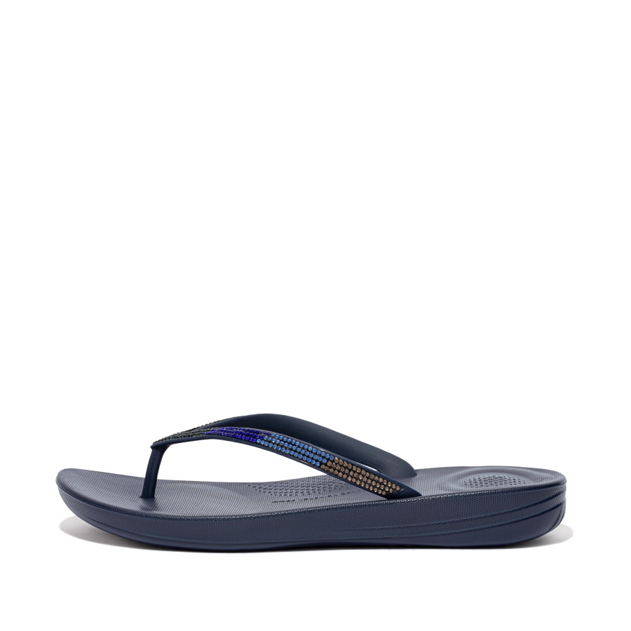 Fitflop IQUSHION Ombré Sparkle Flip-Flops Midnight Navy