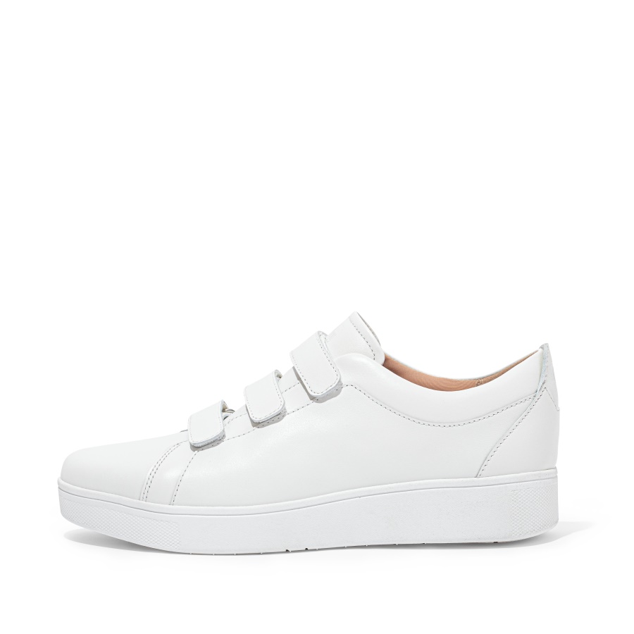 Fitflop RALLY Strap Leather Sneakers Urban White