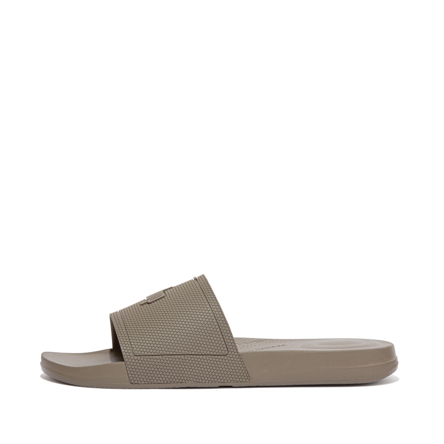 Fitflop iQUSHION Mens Pool Slides Timberwolf