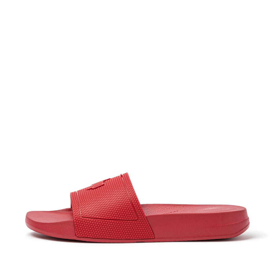 Fitflop iQUSHION Pool Slides Scarlet Red