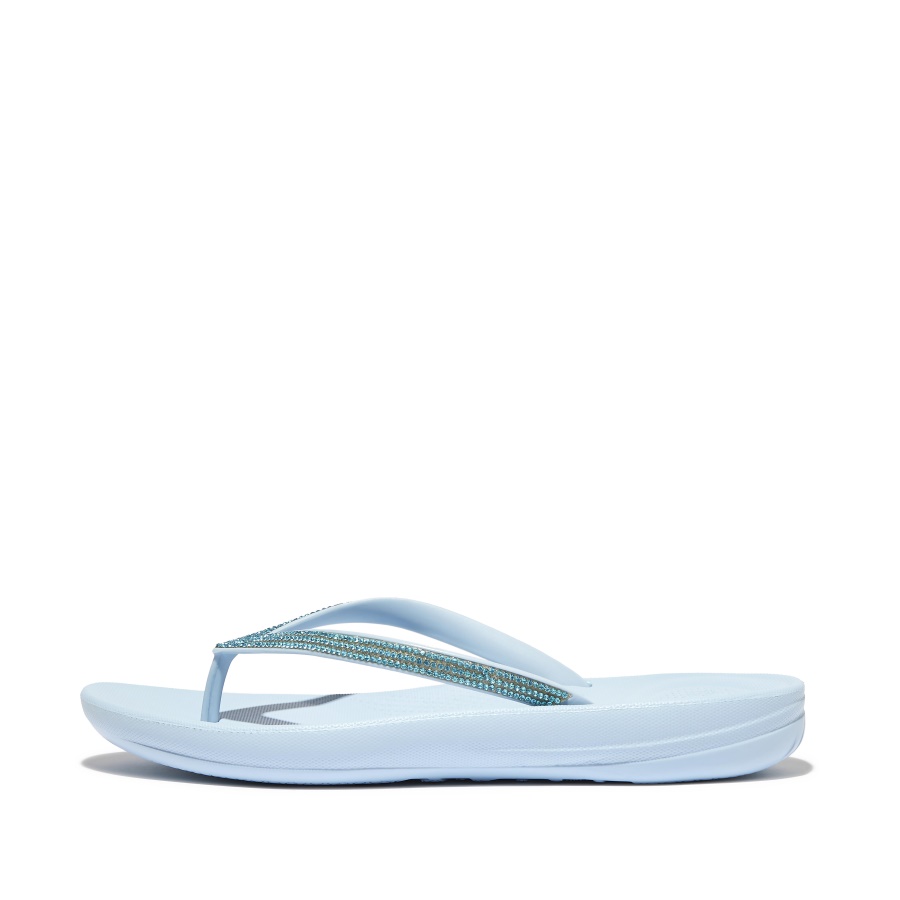 Fitflop iQUSHION Sparkle Flip-Flops Sky Blue