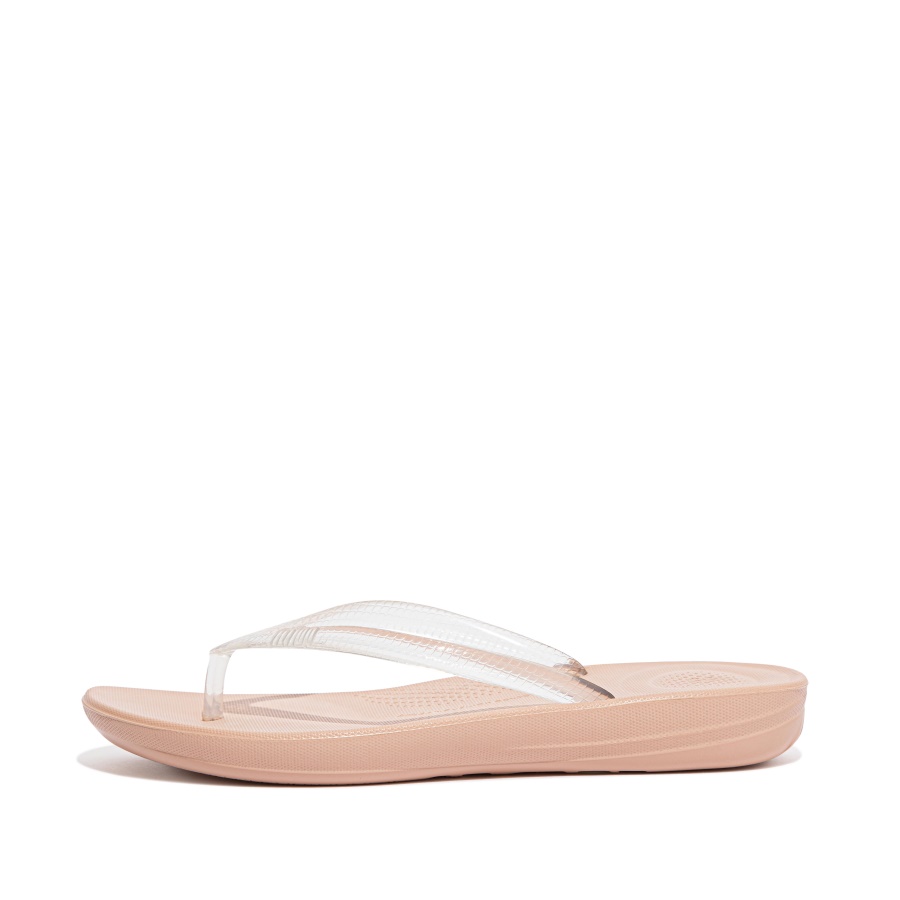 Fitflop iQUSHION Transparent Flip-Flops Naked Pink